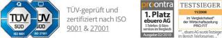 Die Qualität der ebuero Produkte wird vielfach bestätigt Die Qualität der ebuero Produkte wird vielfach bestätigt